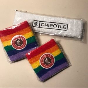 Chipotle Sweatband Set NWT